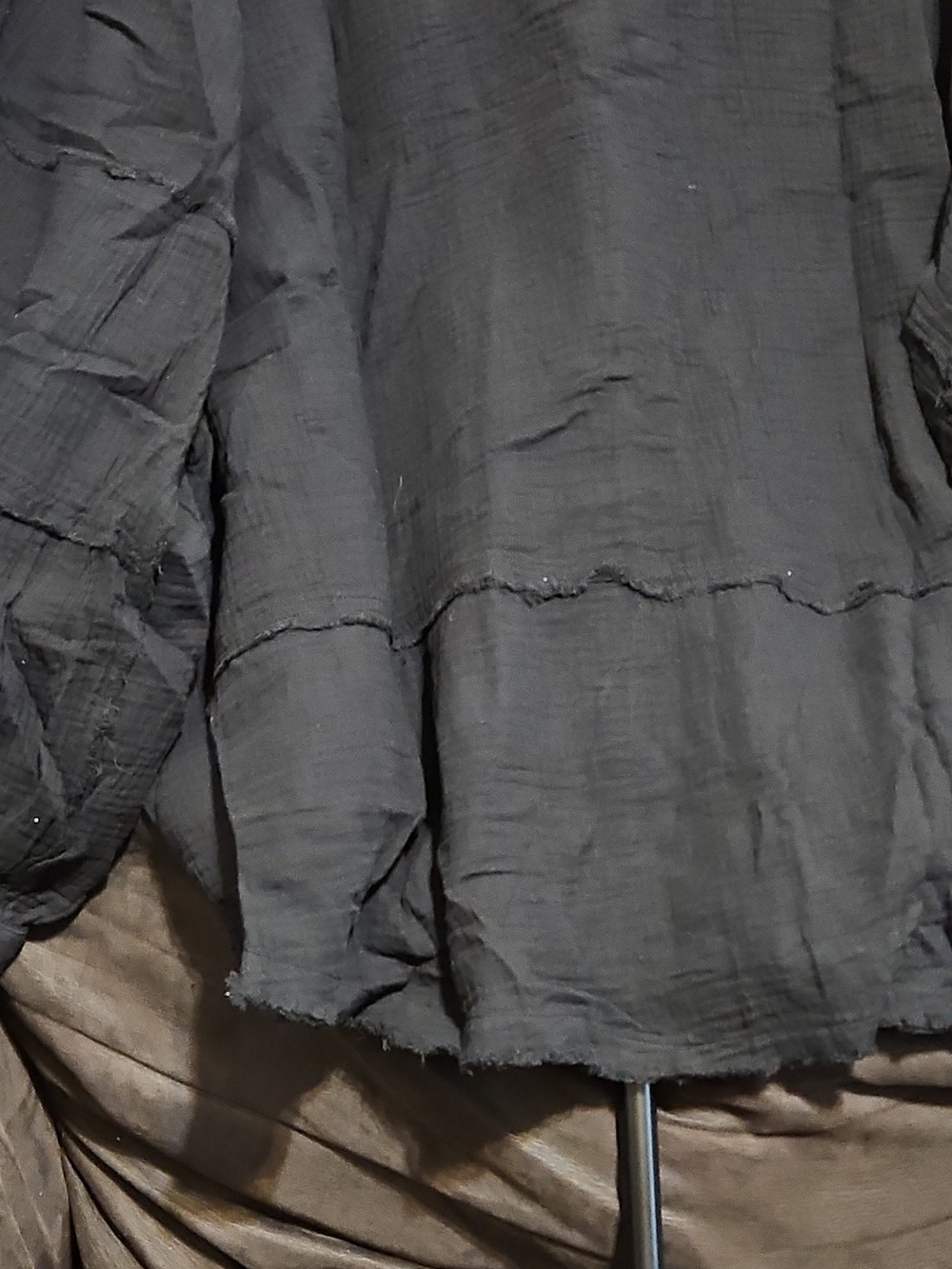 easel Black Button-Front Shacket - Picture 7 of 10